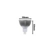 325132 1 barevna led zarovka mr16 3x1w60 modra