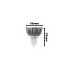 325135 1 barevna led zarovka mr16 3x1w60 zelena