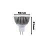 325135 6 barevna led zarovka mr16 3x1w60 zelena