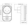 325192 2 spinaci zasuvka dimled rf acs2200w