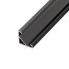325411 5 led profil r6c cerny rohovy 16 16 profil bez krytu 2m