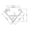 325417 6 led profil r6w bily rohovy 16 16 profil bez krytu 2m