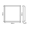 325589 3 cct led panel 5y6060 40w 60x60cm zaruka 5 let