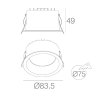 325616 6 led podhledove svitidlo ipo ip54 8w cct cerne
