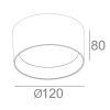 325625 7 led svitidlo alexo 12w cct kulate cerne stropni