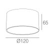 325679 2 led svitidlo loxo 12w cct bile stropni