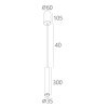 325697 4 zavesne led svitidlo verto 6w cerne