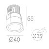 325700 5 led podhledove svitidlo auro 5w cerne