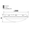 325721 4 led svitidlo despre 20w cct cerne ip65
