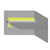 325787 2 led profil 2sp s stribrny pro police
