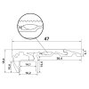 325832 3 led profil st2 cerny schodistovy