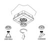 325862 4 led nouzove svitidlo cyclop 3w bile