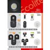 154731 2 cerny led reflektor 2x10w studena bila