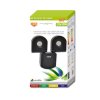 154731 1 cerny led reflektor 2x10w studena bila