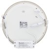 Stmívatelný chromový kruhový vestavný LED panel 225mm 18W denní bílá