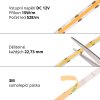 COB LED pásek 12COB15 15W/m IP20 (Barva světla Studená bílá)