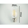 94617 3 led zarovka e14 4w filament
