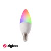 315650 smart led zarovka e14 zigbee rgbcct zb5w rgb tepla bila 5w