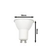 LED žárovka RGBW GU10 60° RGB (Barva světla RGB, Barva těla Teplá bílá, Zdroj 5W)