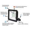 380 27 cerny led reflektor 12v ac dc 10w denni bila
