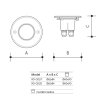 4078 1 pojezdove zemni led svitidlo road 230v 1w 9led studena bila