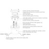 4078 pojezdove zemni led svitidlo road 230v 1w 9led studena bila