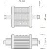 Lineární LED žárovka R7S 8W 118mm denní bílá