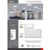 Stříbrný podhledový LED panel 300x600mm 24W denní bílá