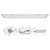 4387 8 stribrny podhledovy led panel 300x1200mm 45w denni bila
