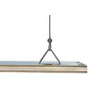 Stříbrný závěsný LED panel 300x1200mm 45W denní bílá