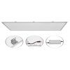 4396 2 stribrny podhledovy led panel 600x1200mm 75w denni bila