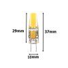LED žárovka G4 COB (Barva světla Teplá bílá, Výkon 3W)