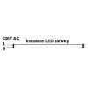 LED zářivkové těleso 150cm + 2x LED zářivka 24W studená bílá 2400lm