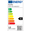 LED žárovka E27 SMD (Barva světla Teplá bílá, Výkon 12W)