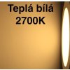 Bílý přisazený LED panel 166mm 12W teplá bílá