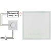 bílý závěsný LED panel 600x600mm (Barva světla Studená bílá, Stmívatelnost Stmívatelný, Výkon 48W)