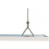 bílý závěsný LED panel 600x600mm (Barva světla Studená bílá, Stmívatelnost Stmívatelný, Výkon 48W)