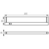 Bílé výklopné LED svítidlo pod kuchyňskou linku GANYS (Délka 36cm, Výkon 5,5W)