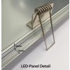 Stmívatelný stříbrný vestavný LED panel 300x600mm 30W denní bílá