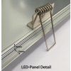 stříbrný vestavný LED panel 300x600mm (Barva světla Teplá bílá, Stmívatelnost Stmívatelný, Výkon 30W)