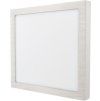 Matný chrom vestavný LED panel 90x90mm (Barva světla Teplá bílá, Stmívatelnost Nestmívatelný, Výkon 3W)