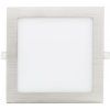 Matný chrom vestavný LED panel 90x90mm (Barva světla Teplá bílá, Stmívatelnost Nestmívatelný, Výkon 3W)