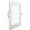 Matný chrom vestavný LED panel 90x90mm (Barva světla Teplá bílá, Stmívatelnost Nestmívatelný, Výkon 3W)