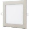 Matný chrom vestavný LED panel 90x90mm (Barva světla Teplá bílá, Stmívatelnost Nestmívatelný, Výkon 3W)
