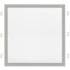 stříbrný vestavný LED panel 600x600mm (Barva světla Teplá bílá)