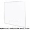 stříbrný vestavný LED panel 600x600mm (Barva světla Teplá bílá)