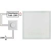 bílý vestavný LED panel 600x600mm (Barva světla Teplá bílá, Stmívatelnost Stmívatelný, Výkon 48W)