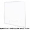 bílý vestavný LED panel 600x600mm
