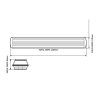 7167 2 led prachotesne teleso kapal 2x 120cm bez zdroje jednostranne