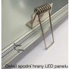 Stříbrný vestavný LED panel 300x1200mm (Barva světla Teplá bílá, Stmívatelnost Stmívatelný, Výkon 48W)